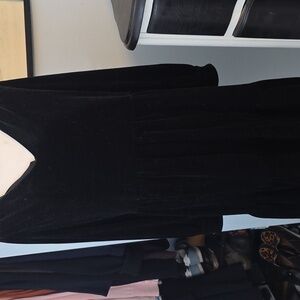 Sandra Darren Velvet Black  Dress Size Small